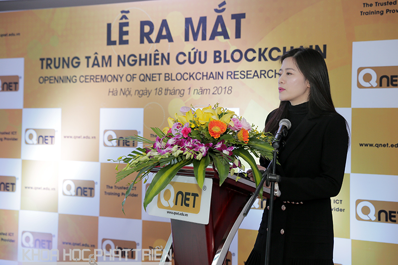 Bà Phạm Lê Hương - Giám đốc Công ty QNET.